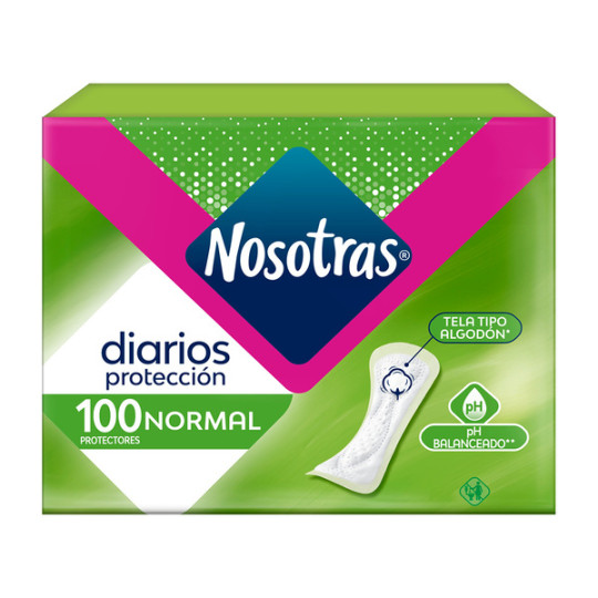 PROTECTOR NOSOTRAS DIARIOS NORMAL 100UND