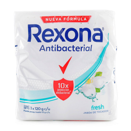 3 JAB.REXONA ANTIBACTERIAL FRESH 120 GR