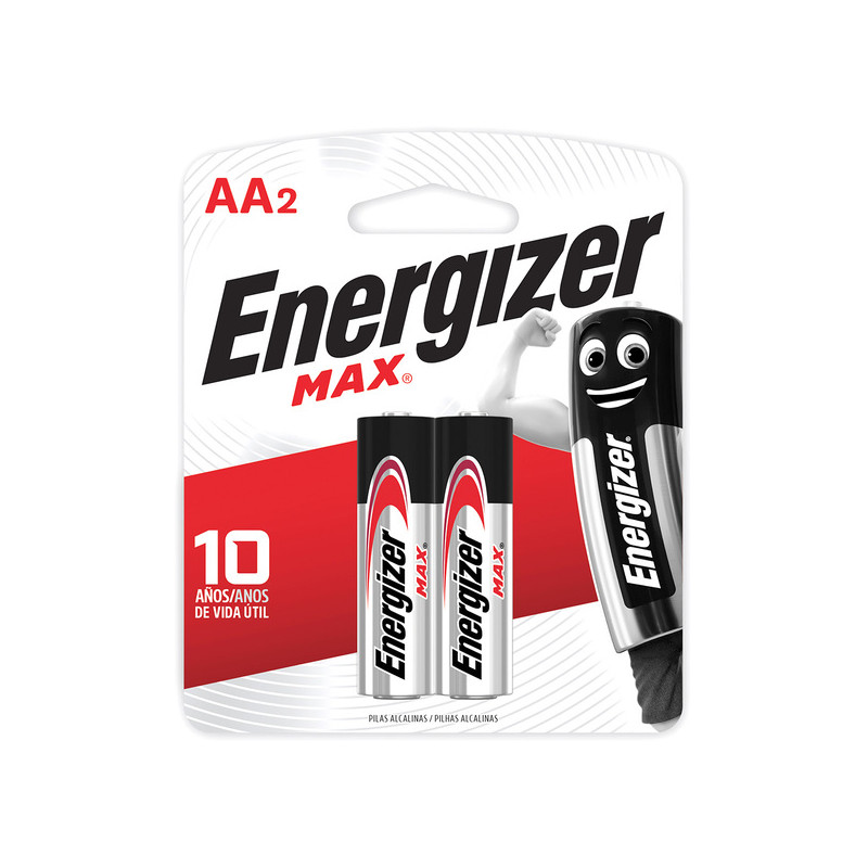 PILA ENERGIZER MAX ALKALINA AA 2 UND