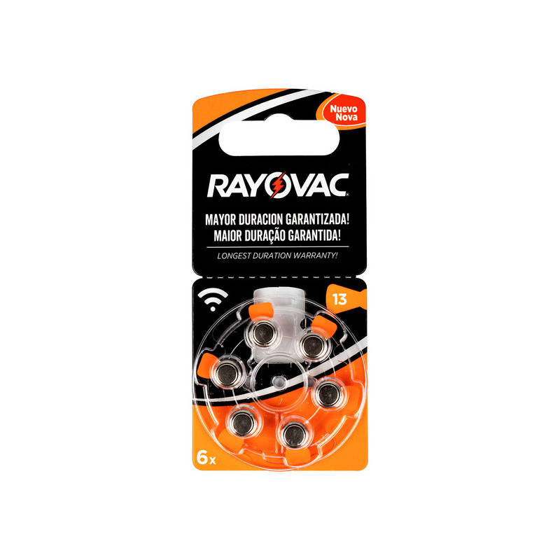 PILA AUDICION RAYOVAC TAMANO 13 X 6 UND