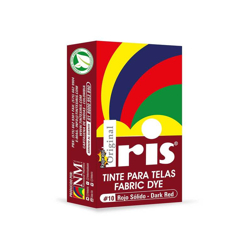 TINTE IRIS 10 ROJO SOLIDO 9 GR
