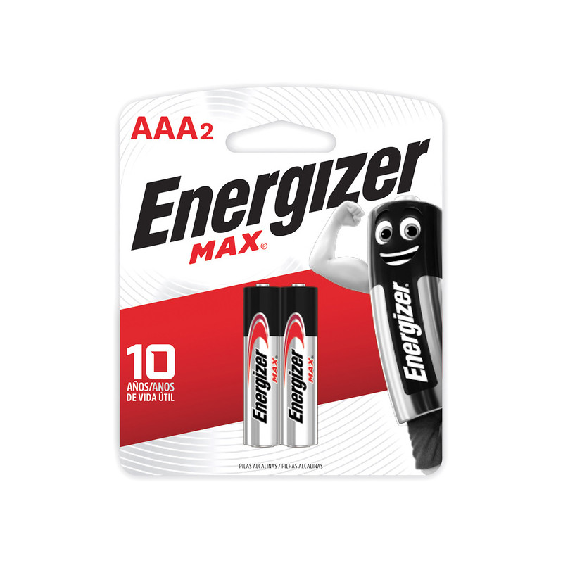 PILA ENERGIZER MAX ALKALINA AAA 2 UND