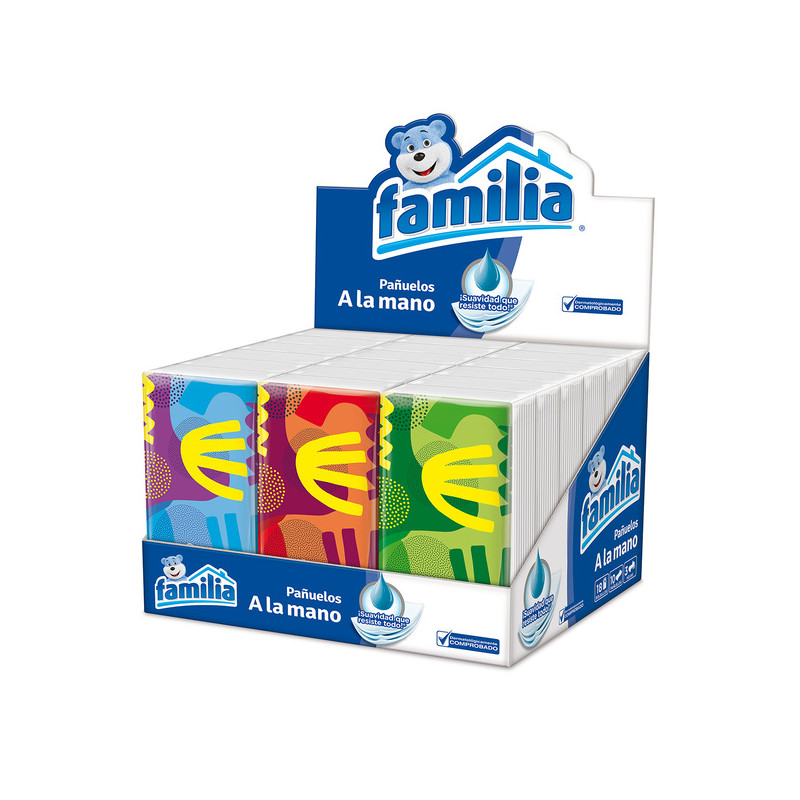 PANUELOS FAMILIA TRI.HOJA BANDEJA 18 UND