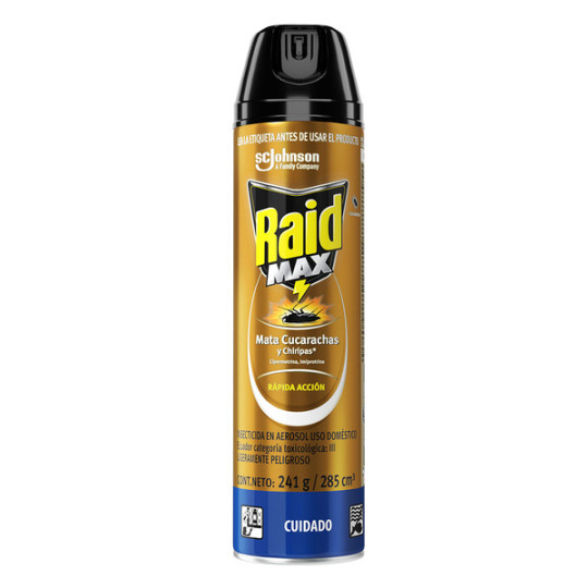 RAID MAX MATA CUCAR.Y CHIRIPAS 285 ML