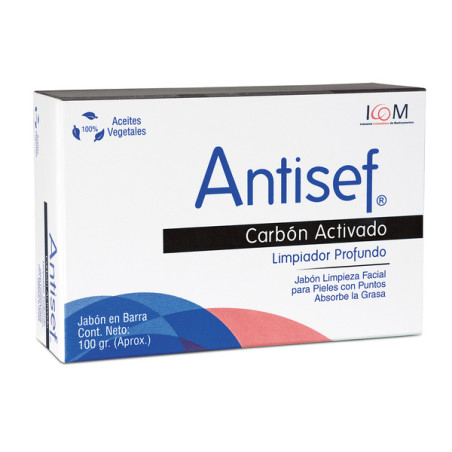 ( ) JAB ANTISEF CARBON ACTIVO 100 GR ICOM