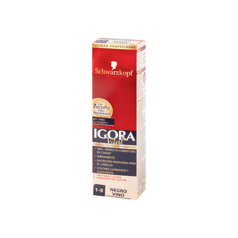 IGORA VITAL TUBO 1-9 NEGRO VINO