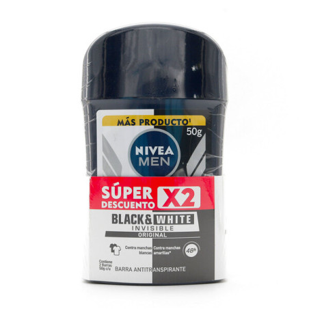 2 DTE NIVEA BARRA BLACK WHITE H.50GR S.O