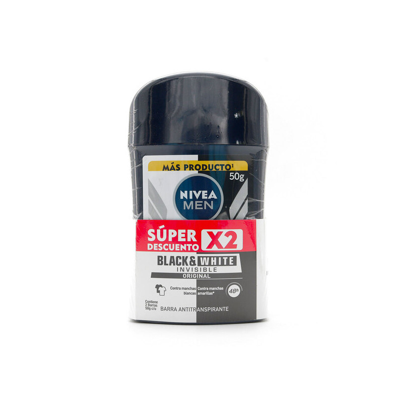 2 DTE NIVEA BARRA BLACK WHITE H.50GR S.O