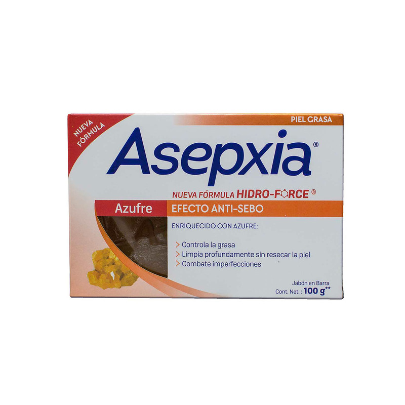 JABON ASEPXIA AZUFRE 100 GR(SF)