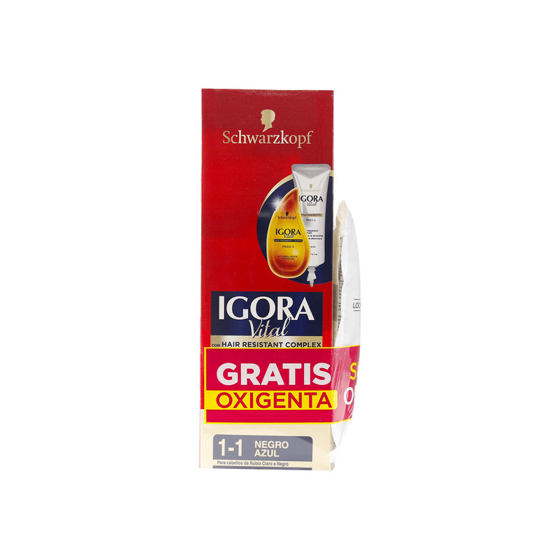 IGORA VITA TUBO 1-1 NEGRO AZUL  2 OXI