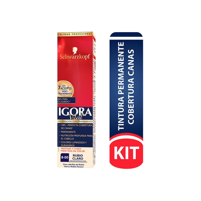IGORA VITAL TUBO 8-00 RUBIO CLARO