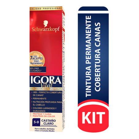 IGORA VITAL TUBO 5-0 CASTANO CLARO
