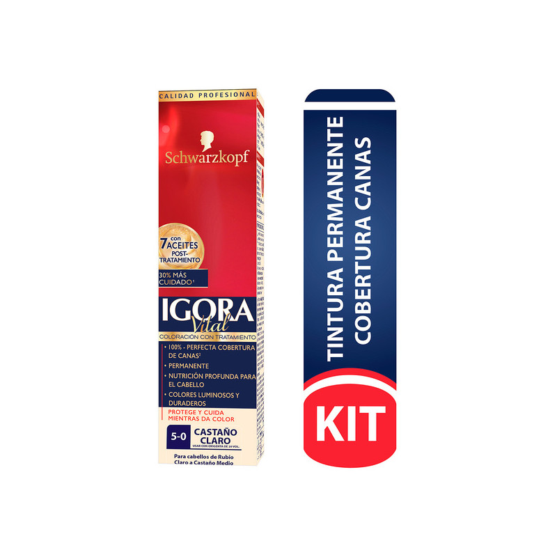 IGORA VITAL TUBO 5-0 CASTANO CLARO
