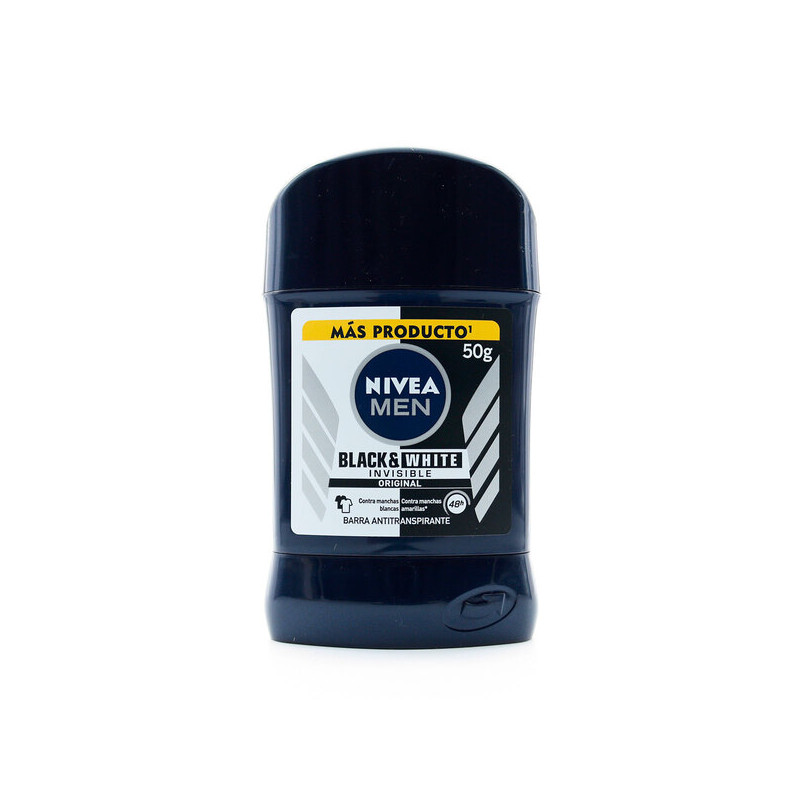 DTE.NIVEA BARRA INVISI.BLACK WHI.50GR H