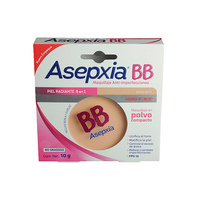 POLVO COMP.ASEPXIA BB BEIGE MATE(SF)