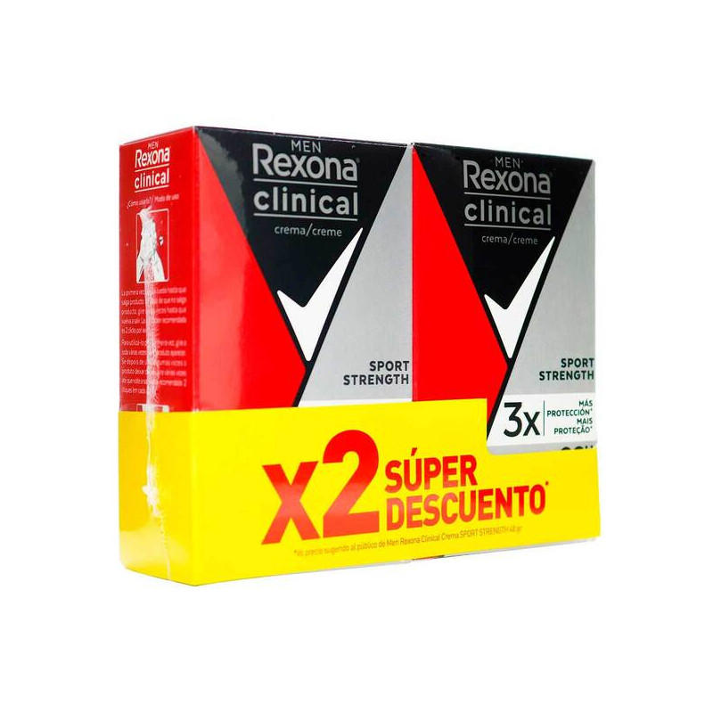 2 DTE.REXONA CLINICAL SPORT CRE.48GR S.O