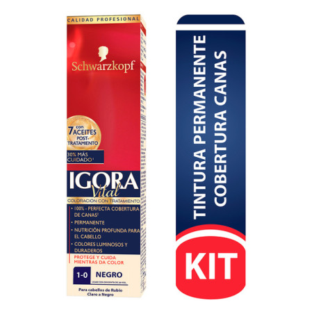 IGORA VITAL TUBO 1-0 NEGRO
