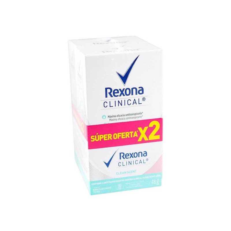 2 DTE.REXONA CLINICAL CLEAN SCENT 48 GR