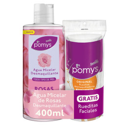 AGUA MICELAR ROSAS 400 ML GTS POMYS RUE.
