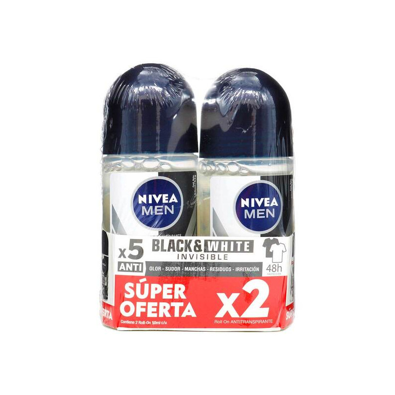 2 DTE.NIVEA ROL INV BLACK WHITE 50ML H