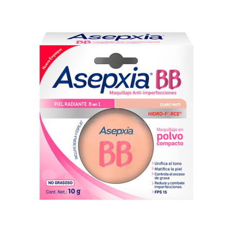 POLVO COMPACTO ASEPXIA BB CL MATE(SF)