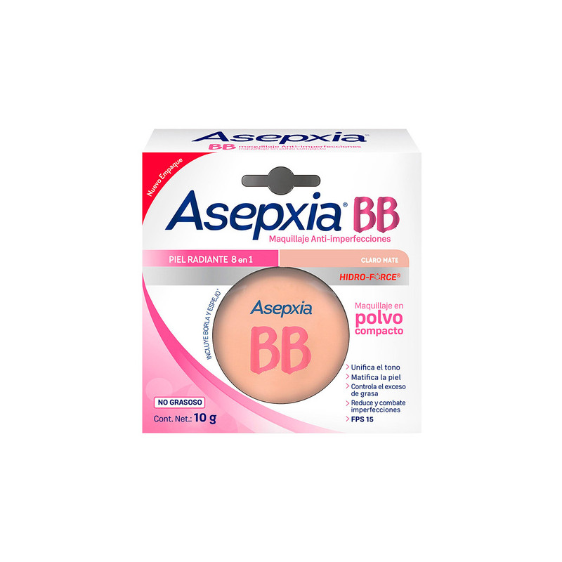 POLVO COMPACTO ASEPXIA BB CL MATE(SF)