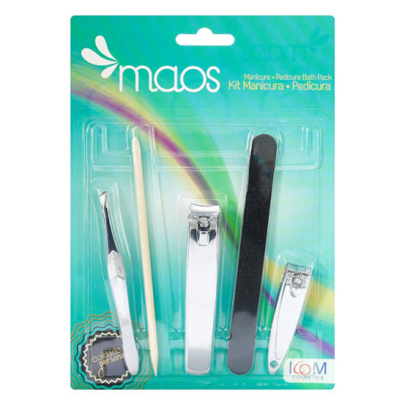 ( ) KIT MANICURA Y PEDICURA MAOS 5 PIEZ ICOM