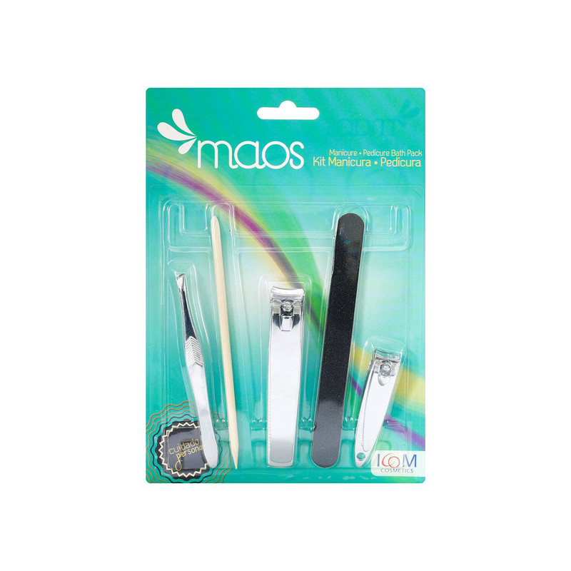 ( ) KIT MANICURA Y PEDICURA MAOS 5 PIEZ ICOM