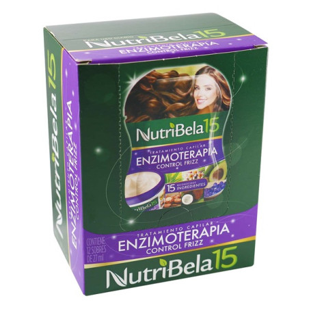 TRA.NUTRIBELA 15 ENZ.CTR.FRIZ.27ML 12