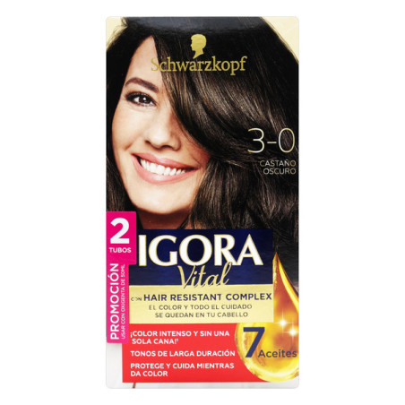 IGORA VITAL D.TUBO 3-0 CASTANO OSCURO
