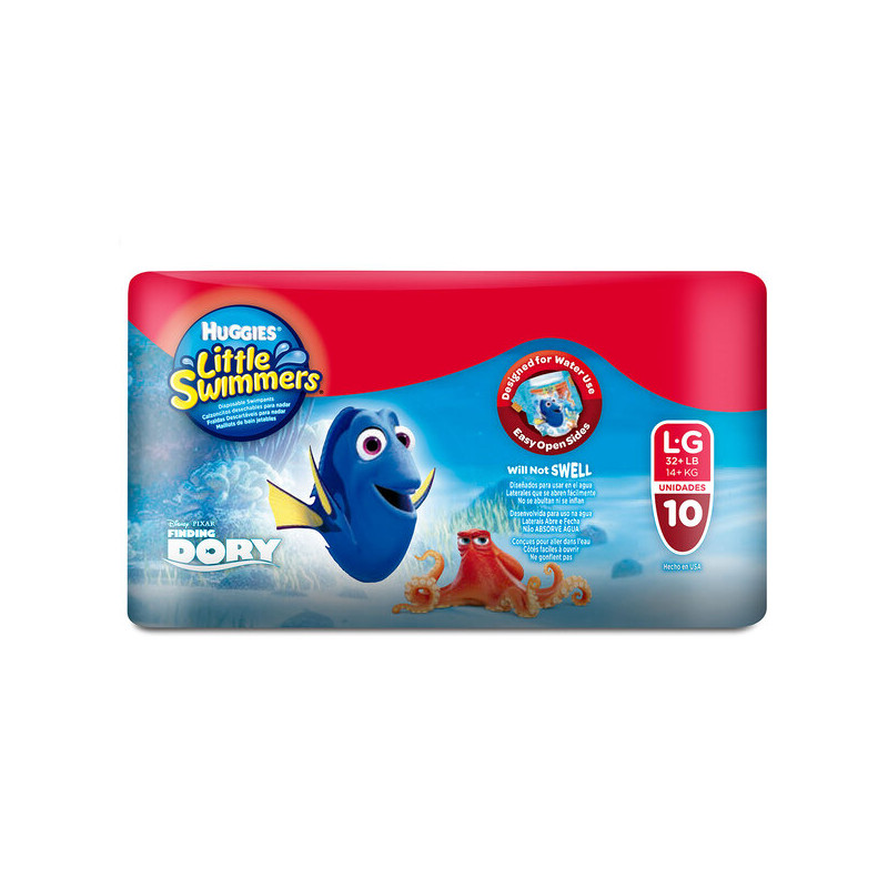 PAN.BANO HUGGIES LITTLE SWIME.M-G 10 UND