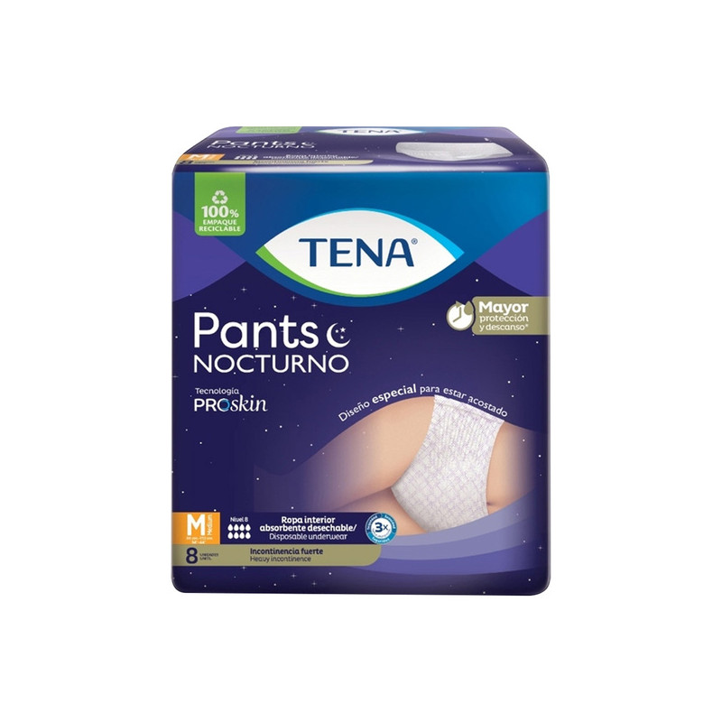 PAN.TENA PANTS NOCTURNO MEDIUM 8 UNDS