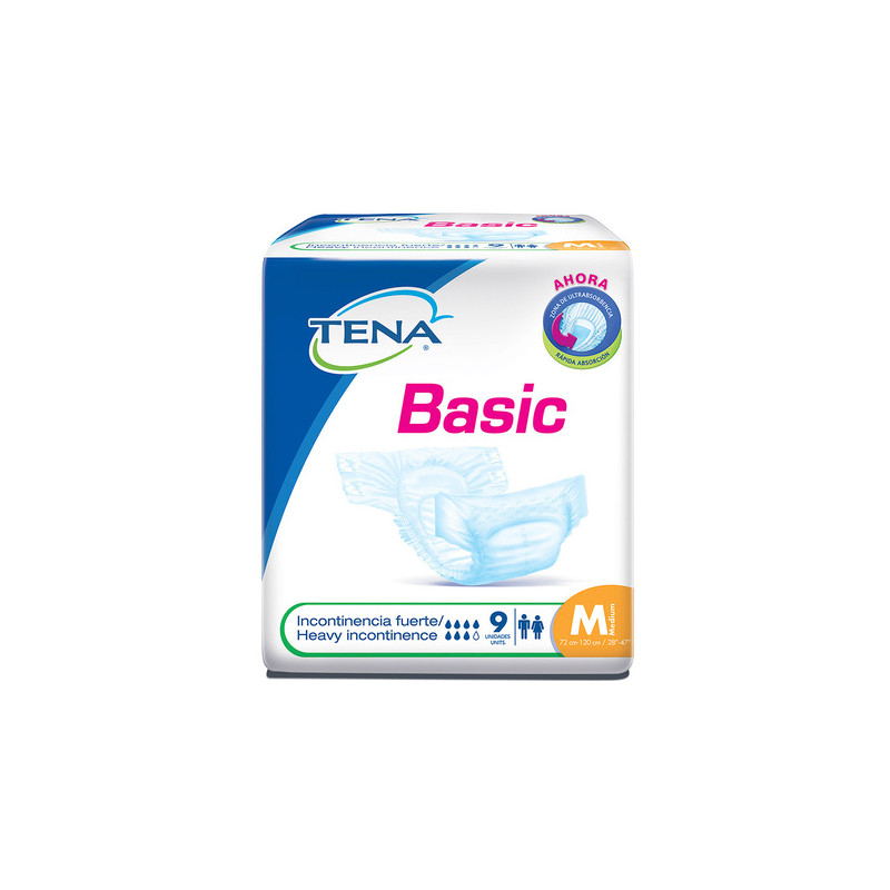PAN.TENA SLIP CLASICO MED 9 UND