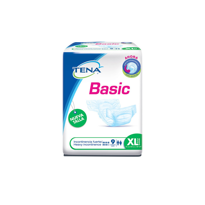 PAN.TENA SLIP CLASICO EX.GDE 9 UND
