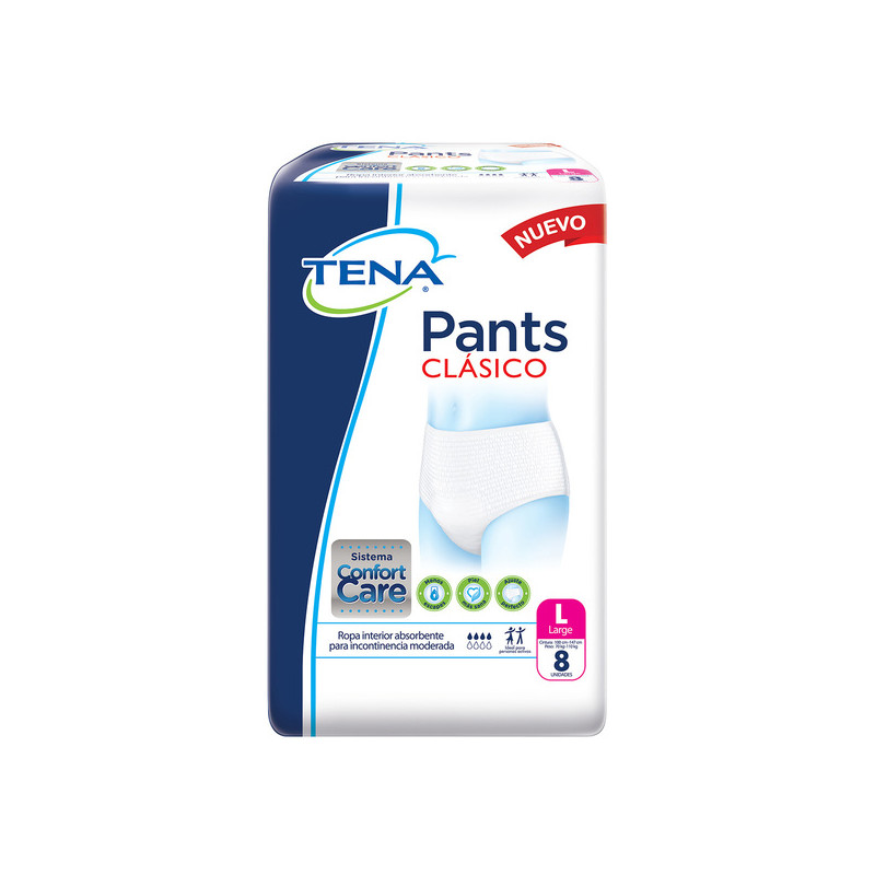 PAN.TENA PANTS CLASICO LARGE 8 UND