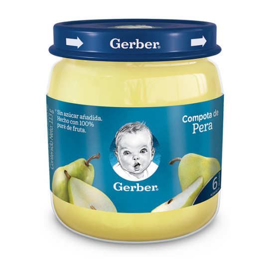 COMPOTA GERBER PERA 113 GR.