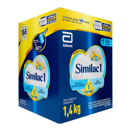 SIMILAC 1 5HMOS CAJA 1400GRS (4BOL 350G)