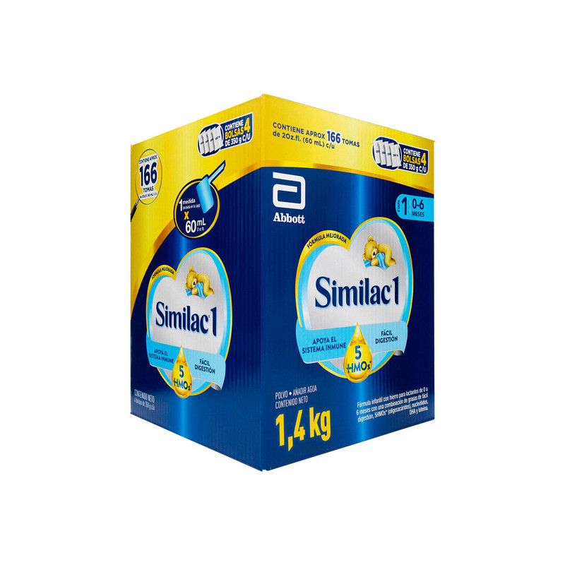 SIMILAC 1 5HMOS CAJA 1400GRS (4BOL 350G)