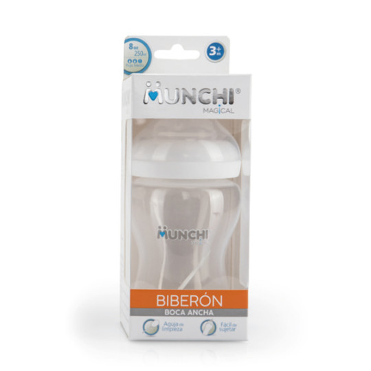 BIBERON MUNCHI MAGI.B.ANCHA F.MEDIO 8 OZ