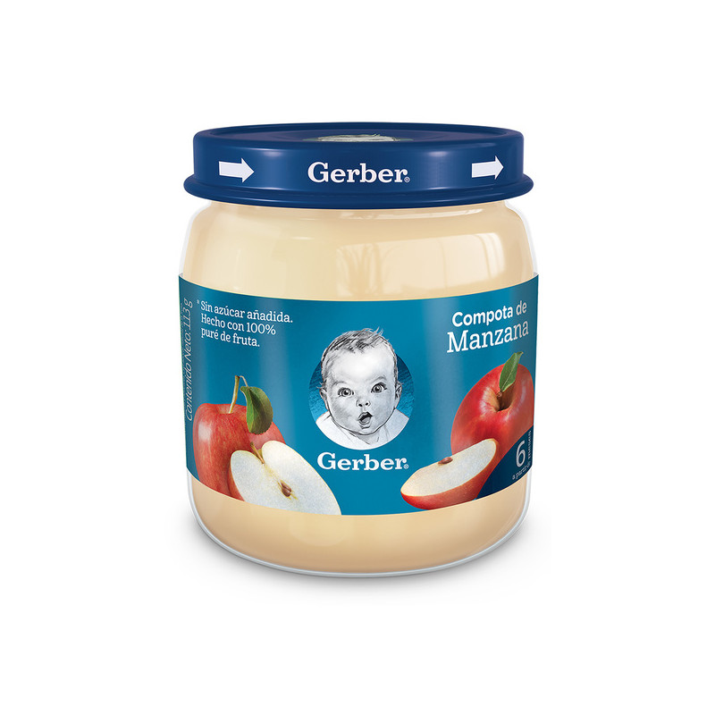 COMPOTA GERBER MANZANA 113 GR.