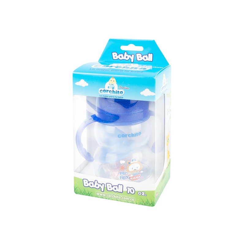 BIBERON POPOCHO BABY BALL 11 OZ CORCHITO