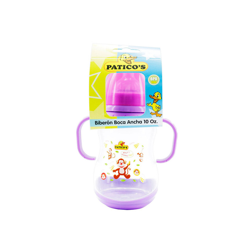 BIBERON PATICO BOCA ANCHA 10 OZ