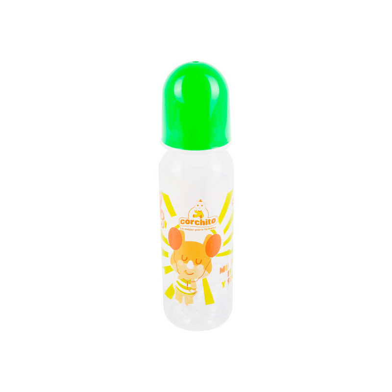 BIBERON CORCHITO DECORADO 8 OZ