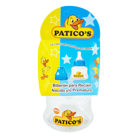 BIBERON RECIEN NACIDO 3 OZ PATICOS