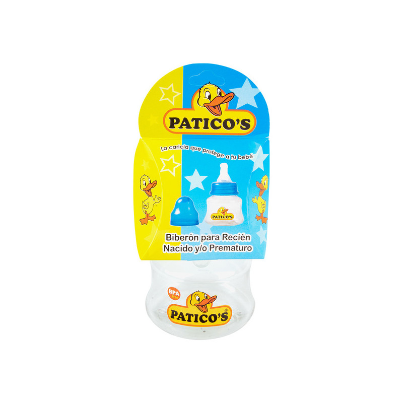 BIBERON RECIEN NACIDO 3 OZ PATICOS