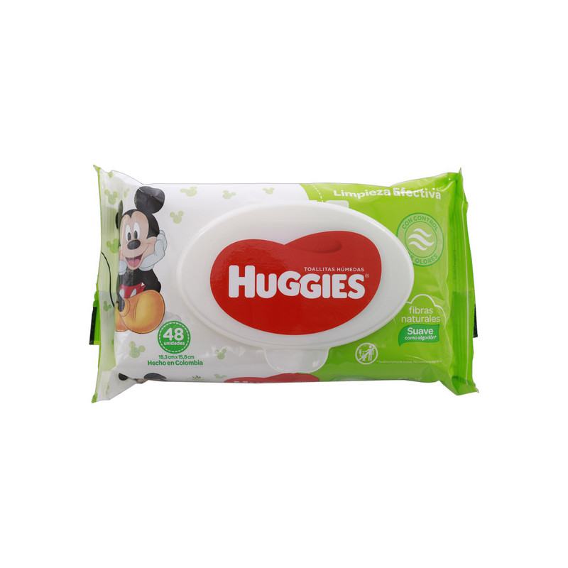 TOALLAS HUGGIES LIMPIEZA EFECTIVA 48 UND