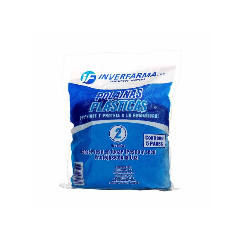 POLAINA PLASTICA 10 UND(5 PAR)INVERFARMA