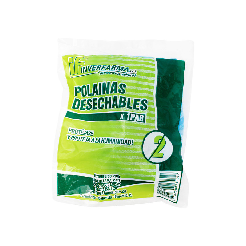 POLAINA DESECHABLE 2 UND (1P)INVERFARMA