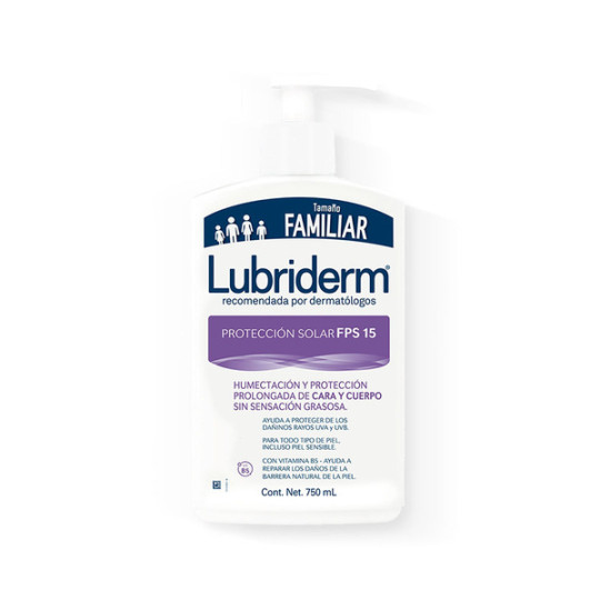 LUBRIDERM LOC.UV 15 CON VALVULA 750 ML