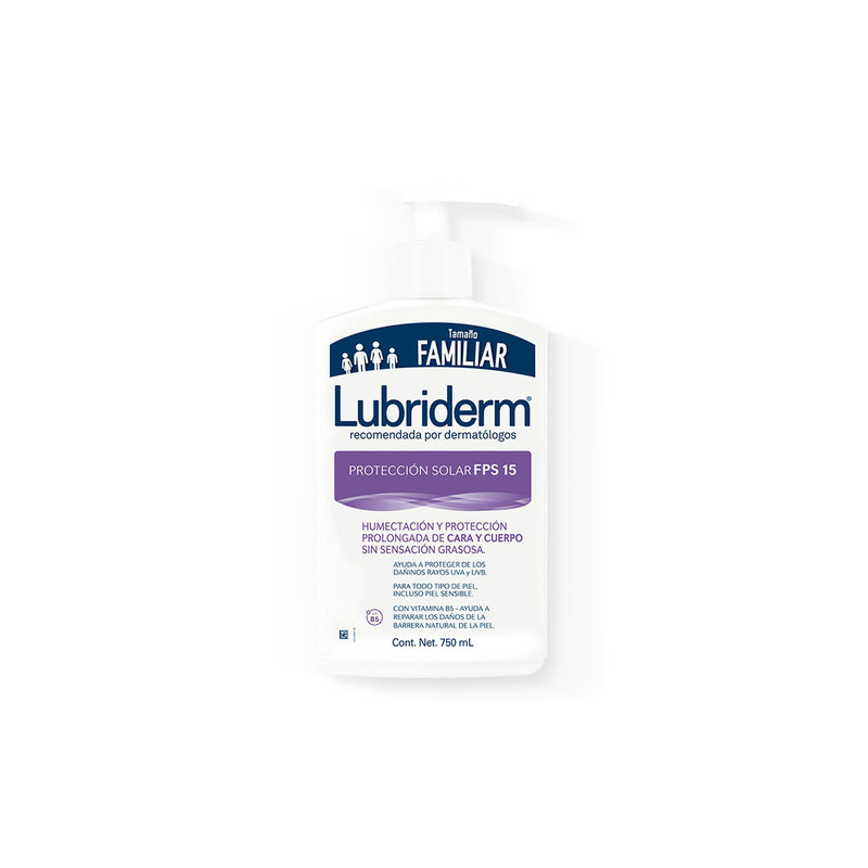 LUBRIDERM LOC.UV 15 CON VALVULA 750 ML